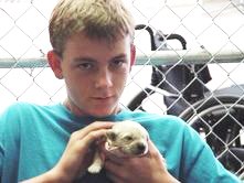 HSA kid with pup 2